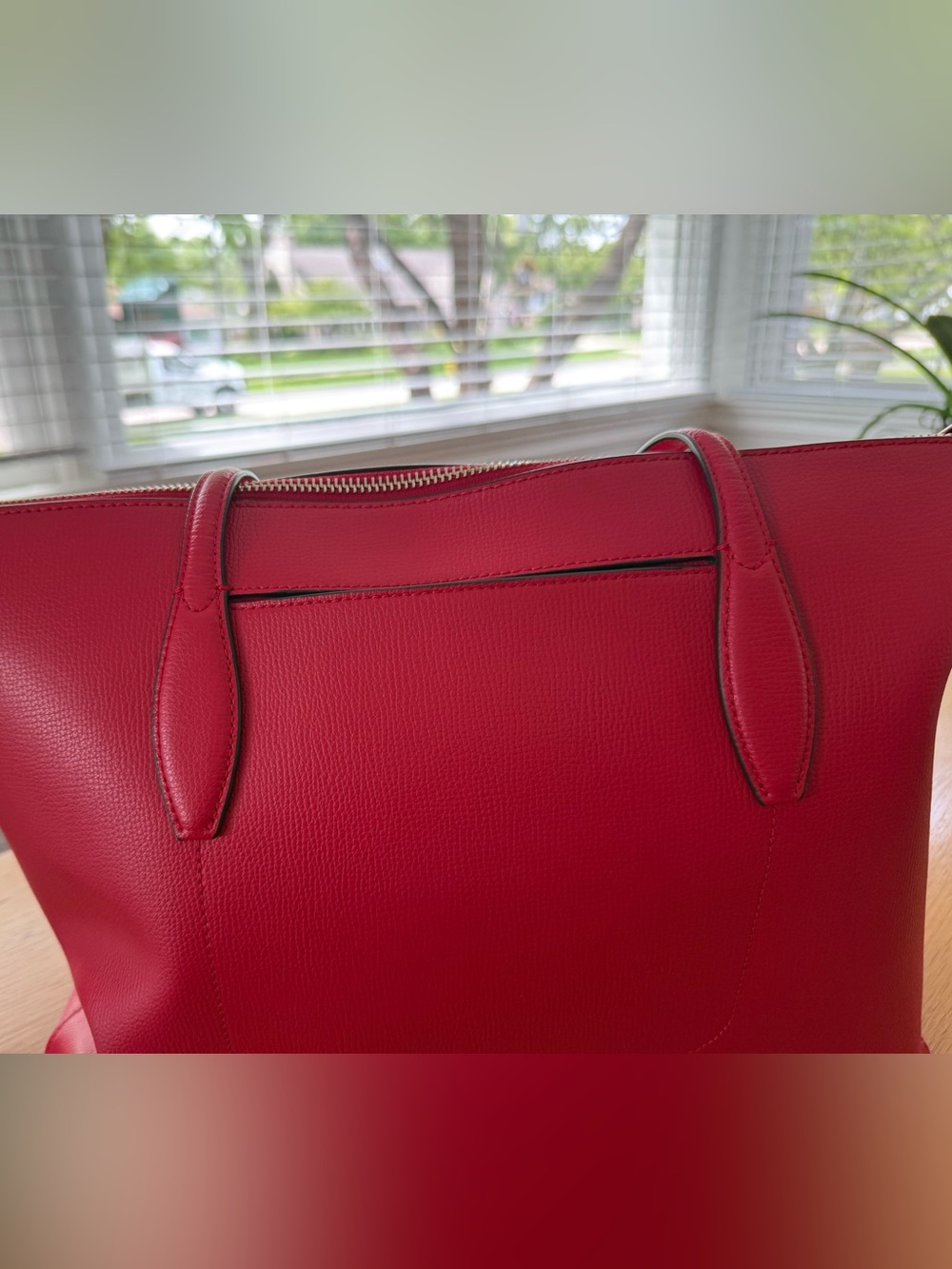 kate spade New York Red Leather Tote - Picture 2 of 5